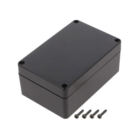 Carcasă Universală ABS Neagră IP65 70x105x45mm | Electronic-mag.ro | Componente Electronice