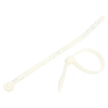 Colier de strângere 120mm x 4,8mm poliamidă naturală | Electronic-mag.ro | Componente Electronice