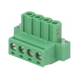 Regletă de conexiuni deconectabilă 5mm 4 piste | Electronic-mag.ro | Componente Electronice