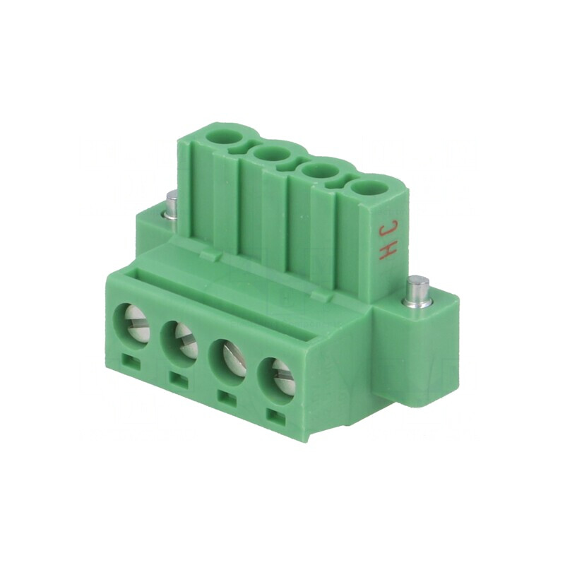 Regletă de conexiuni deconectabilă 5mm 4 piste | Electronic-mag.ro | Componente Electronice