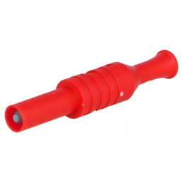 Mufă Banană 4mm Roșie 36A 1kVAC | Electronic-mag.ro | Componente Electronice