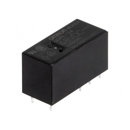 Releu Electromagnetic DPDT 48VDC 8A | Electronic-mag.ro | Componente Electronice