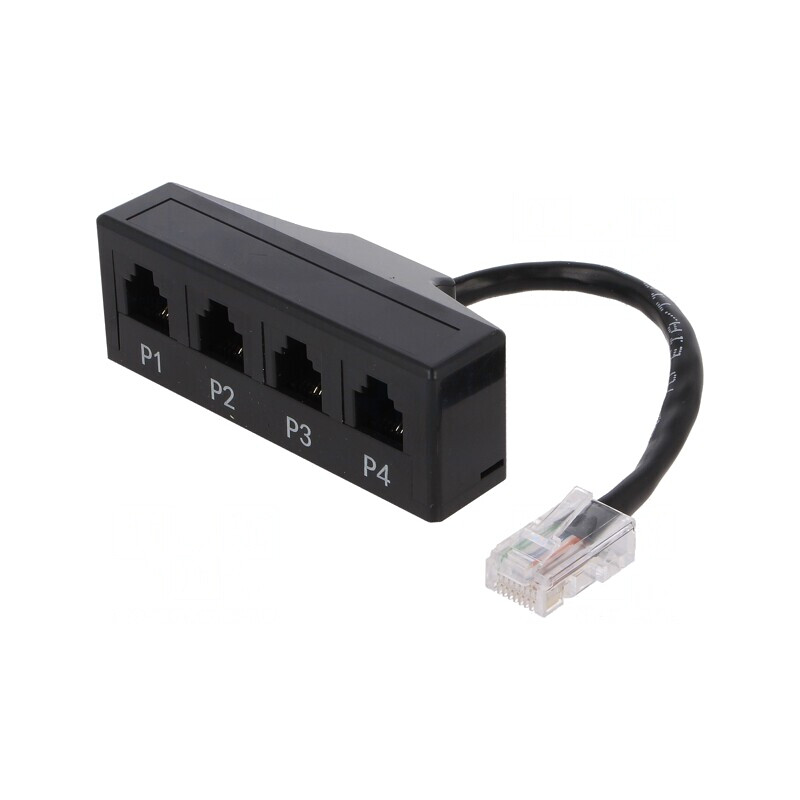 Splitter RJ11 4 Porturi cu Mufă RJ45 | Electronic-mag.ro | Componente Electronice