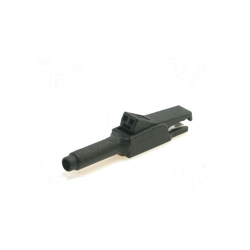 Bornă crocodil neagră 15A 300V | Electronic-mag.ro | Componente Electronice