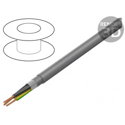 Cablu F-C-PURö-JZ 3G0,5mm2 Ecranat Cupru Cositorit | Electronic-mag.ro | Componente Electronice
