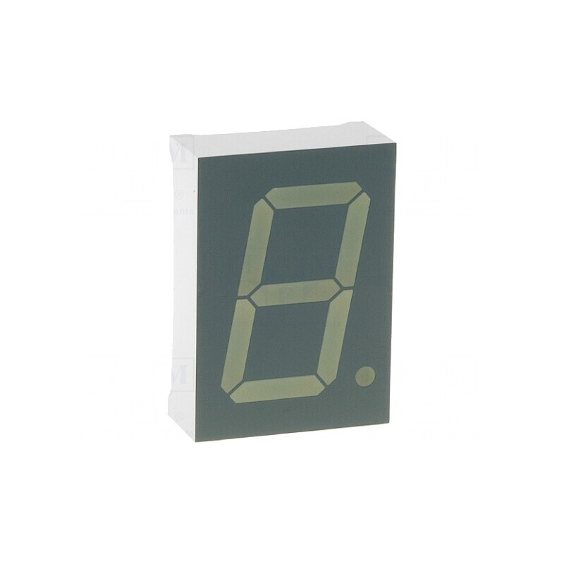 Afișaj LED 7 Segmente Verde 25,4mm | Electronic-mag.ro | Componente Electronice