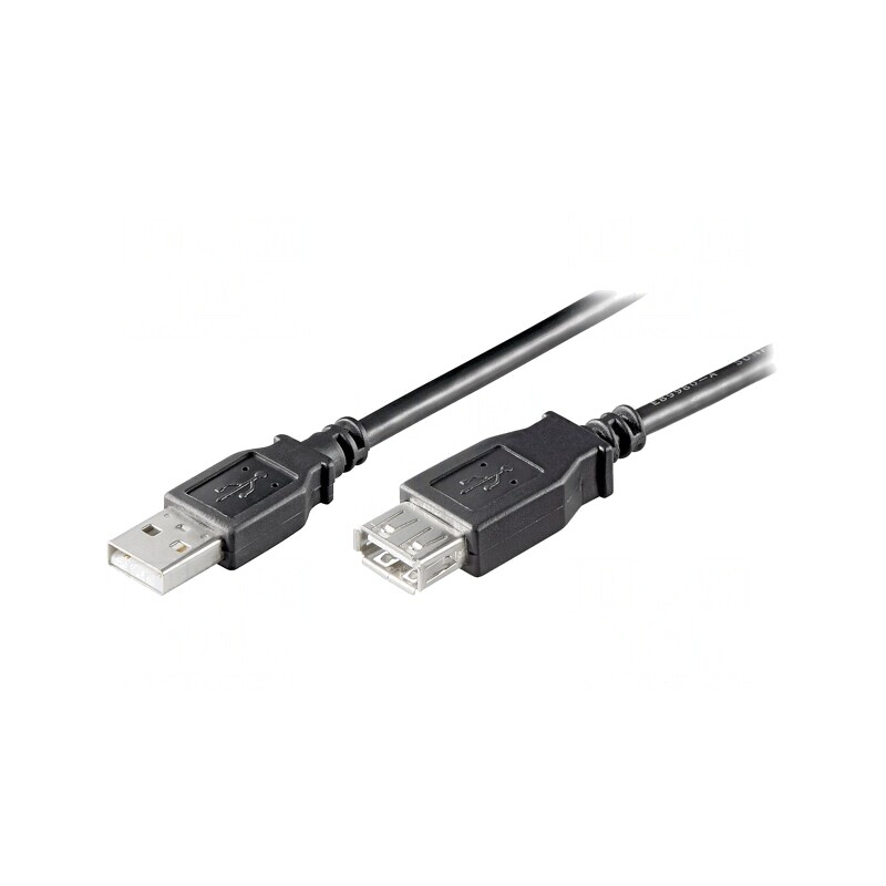 Cablu USB 2.0 A-A 5m Negru PVC | Electronic-mag.ro | Componente Electronice