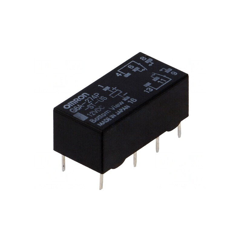 Releu Electromagnetic DPDT 12V 2A | Electronic-mag.ro | Componente Electronice