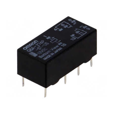 Releu Electromagnetic DPDT 12V 2A | Electronic-mag.ro | Componente Electronice