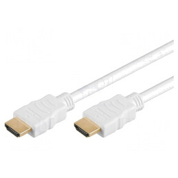 Cablu HDMI 1.4 Alb 3m | Electronic-mag.ro | Componente Electronice