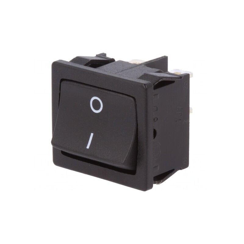 Comutator Rocker DPST ON-OFF 12A/250VAC Negru IP40 | Electronic-mag.ro | Componente Electronice Comutator Rocker DPST ON-OFF 12A/250VAC Negru IP40 | Electronic-mag.ro | Componente Electronice