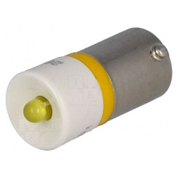 Lampa LED galbenă 28V BA9S | Electronic-mag.ro | Componente Electronice