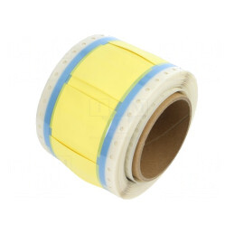 Marcaje termocontractabile | 50mm | galbenă | Rată contractare: 3: 1 | 