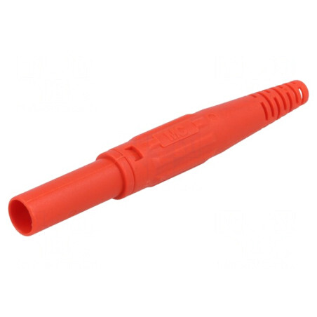 Mufă Banană 4mm Roșie 32A 1kV cu Izolație | Electronic-mag.ro | Componente Electronice