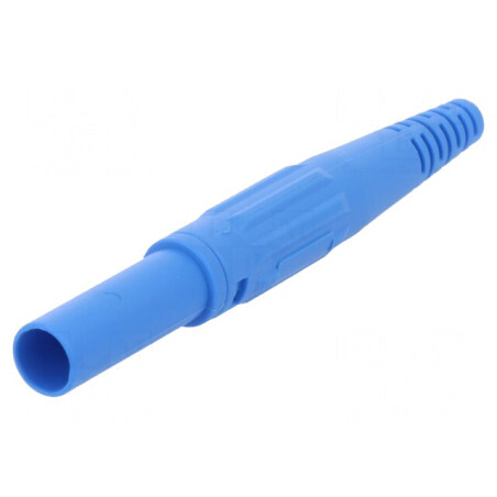 Mufă Banană 4mm Albastră 32A 1kV | Electronic-mag.ro | Componente Electronice