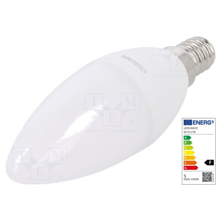 Lampa LED E14 5,7W 4000K 470lm Alb Neutru | Electronic-mag.ro | Componente Electronice