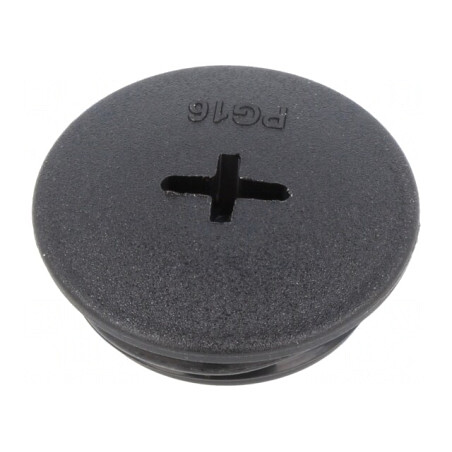 Capac Protecție PG16 Poliamidă Neagră 10 Buc. | Electronic-mag.ro | Componente Electronice