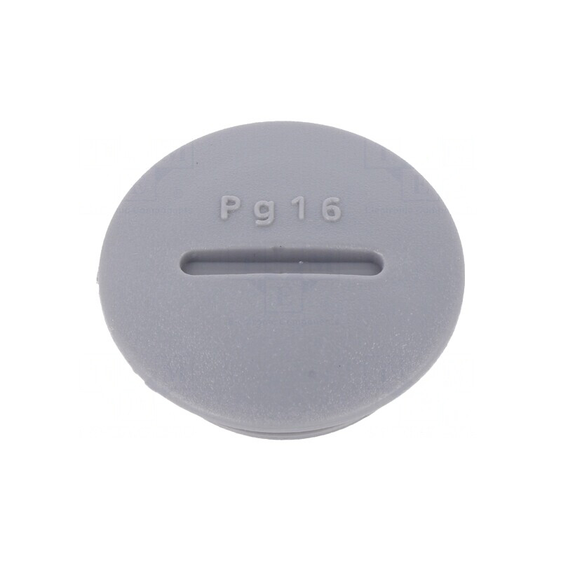 Capac de protecție PG16 poliamidă gri închis 6mm | Electronic-mag.ro | Componente Electronice