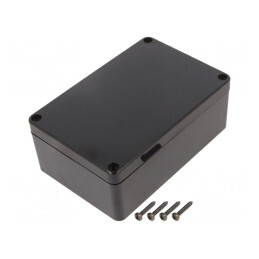 Carcasă Universală ABS Neagră IP65 70x105x40mm | Electronic-mag.ro | Componente Electronice