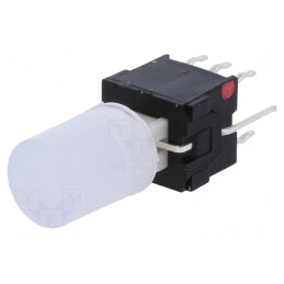 Comutator DPDT 2 Poz Roșu 0.1A 30VDC | Electronic-mag.ro | Componente Electronice
