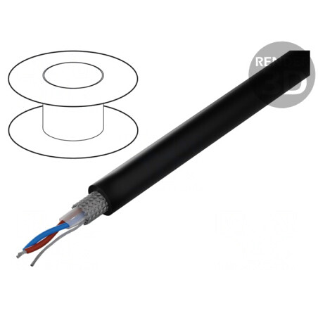 Cablu DMX Negru 100m | Electronic-mag.ro | Componente Electronice