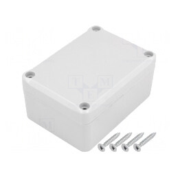 Carcasă universală ABS gri cu garnitură 64mm x 88mm x 42mm | Electronic-mag.ro | Componente Electronice