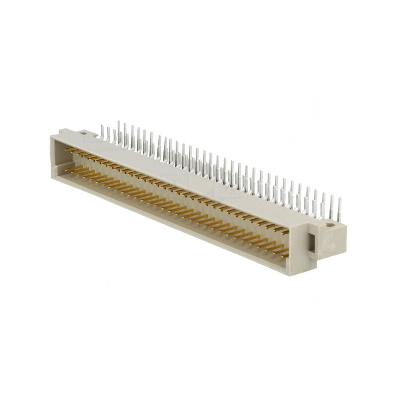 Soclu DIN 41612 tip C tată 64 pini THT 90° 2A | Electronic-mag.ro | Componente Electronice