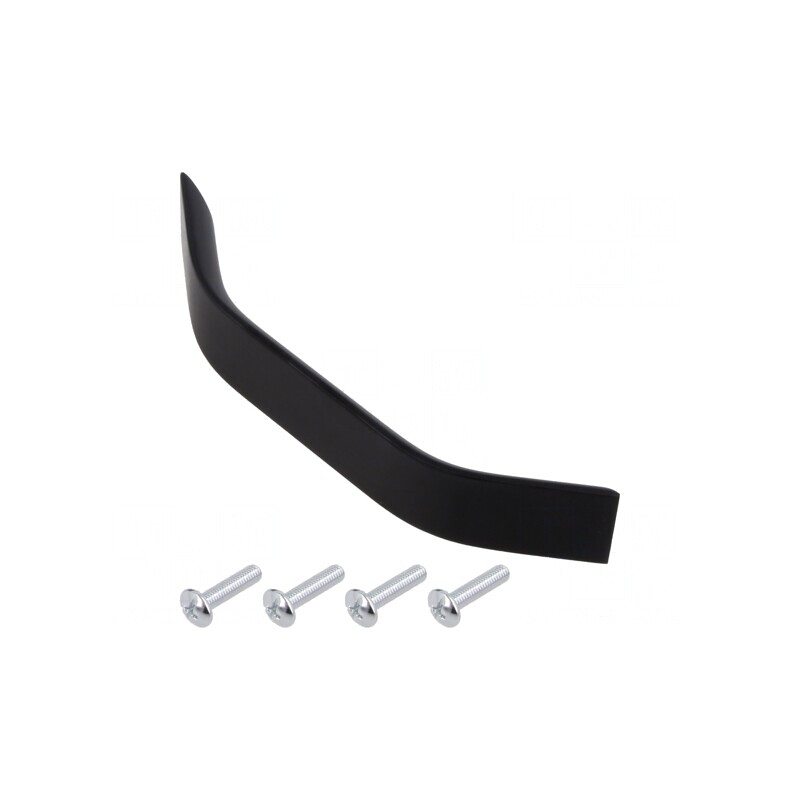 Manetă Aluminiu Negru Mat 27mmx146mmx25mm | Electronic-mag.ro | Componente Electronice