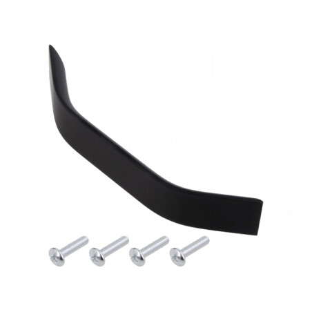 Manetă Aluminiu Negru Mat 27mmx146mmx25mm | Electronic-mag.ro | Componente Electronice