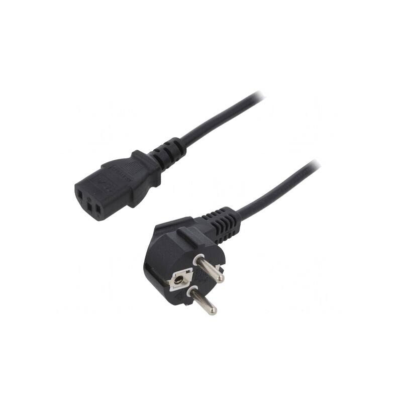 Cablu de Alimentare 3x0,75mm2 cu Ştecăr în Unghi şi Conector IEC C13 | Electronic-mag.ro | Componente Electronice Cablu de Alimentare 3x0,75mm2 cu Ştecăr în Unghi şi Conector IEC C13 | Electronic-mag.ro | Componente Electronice