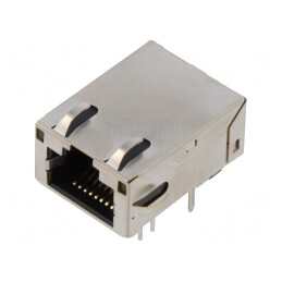 Soclu RJ45 Cat 6a Ecranat cu LED | Electronic-mag.ro | Componente Electronice