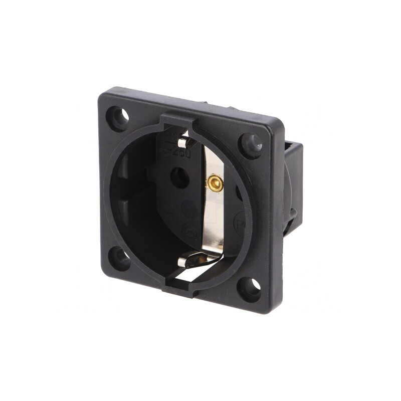 Conector Alimentare AC 2P+PE 250V 16A Negru | Electronic-mag.ro | Componente Electronice Conector Alimentare AC 2P+PE 250V 16A Negru | Electronic-mag.ro | Componente Electronice
