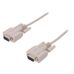Cablu Serial D-Sub 9 pini 2m Bej | Electronic-mag.ro | Componente Electronice