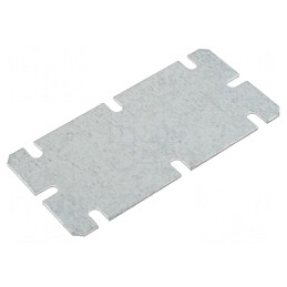 Placă de montare oțel zincată 48x98mm 1.5mm | Electronic-mag.ro | Componente Electronice