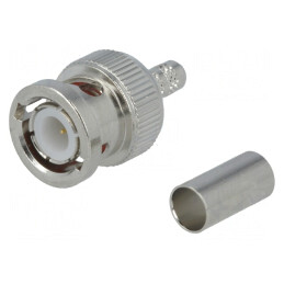 Mufă BNC tată pe cablu RG142/RG223/RG400/RG55 | Electronic-mag.ro | Componente Electronice