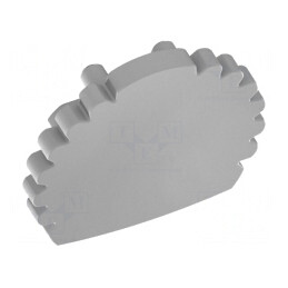 Obturator argintiu pentru profile LED, set 10 bucăți | Electronic-mag.ro | Componente Electronice