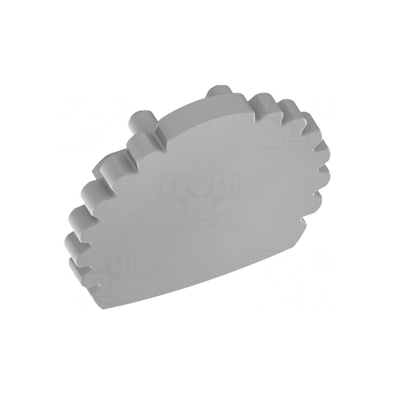 Obturator argintiu pentru profile LED, set 10 bucăți | Electronic-mag.ro | Componente Electronice