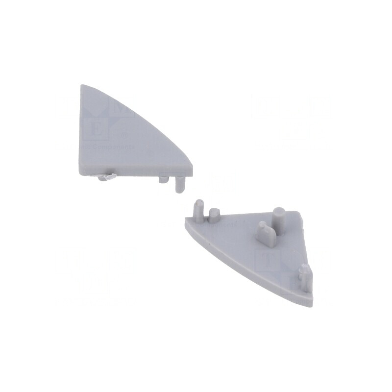 Obturator Argintiu pentru Profil LED, Set 10 Bucăți | Electronic-mag.ro | Componente Electronice