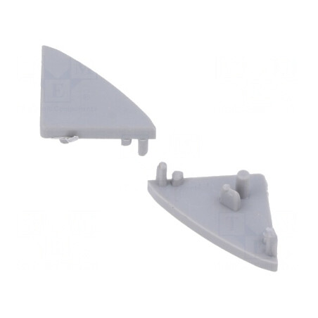 Obturator Argintiu pentru Profil LED, Set 10 Bucăți | Electronic-mag.ro | Componente Electronice