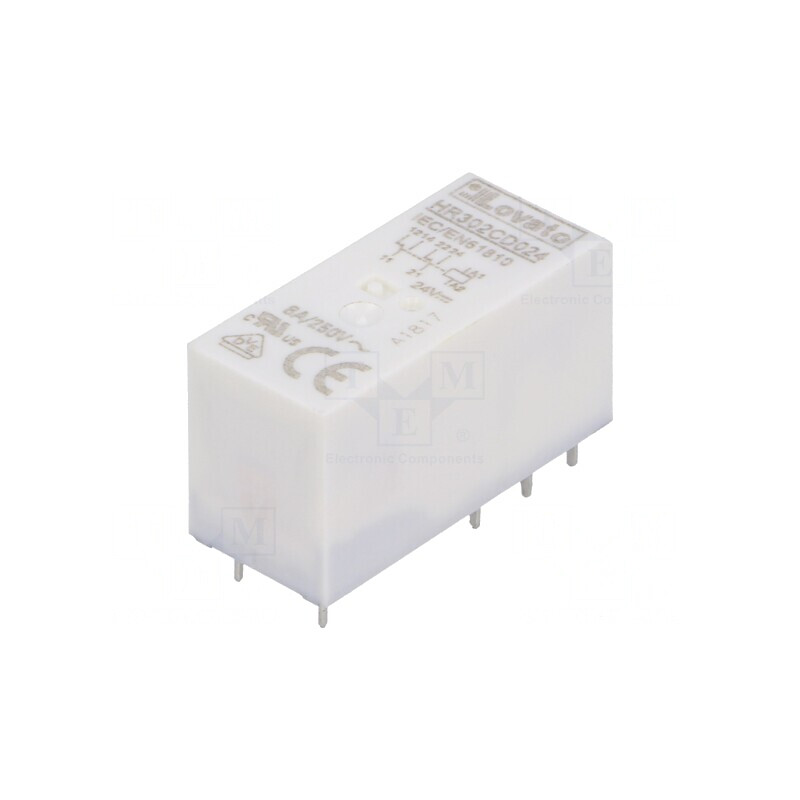 Releu Electromagnetic DPDT 24VDC 8A 250VAC cu Soclu | Electronic-mag.ro | Componente Electronice