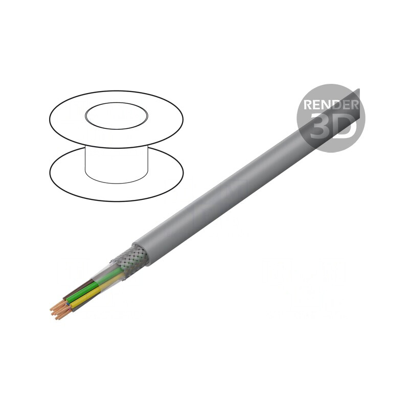 Cablu ecranat LiY-CY 12x0,5mm2 PVC | Electronic-mag.ro | Componente Electronice Cablu ecranat LiY-CY 12x0,5mm2 PVC | Electronic-mag.ro | Componente Electronice