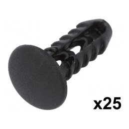 Clips pentru tapiţerie Fiat, 25buc, 25,4mm | Electronic-mag.ro | Componente Electronice