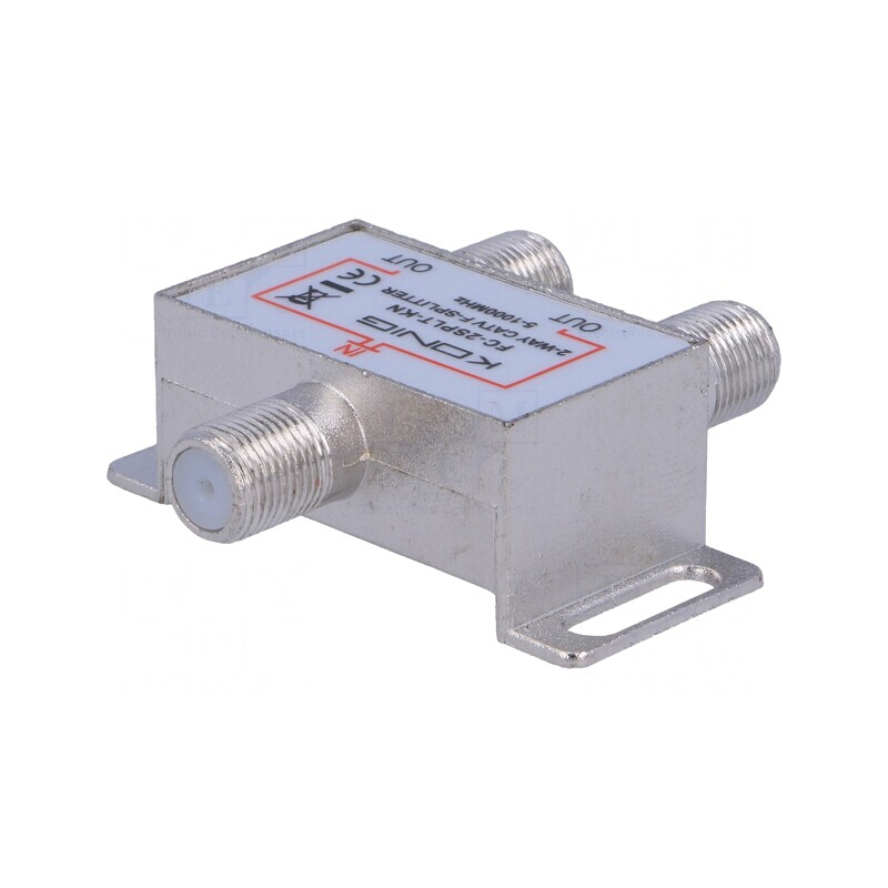 Splitter TV 1000MHz F Mamă la F Mamă x2 | Electronic-mag.ro | Componente Electronice