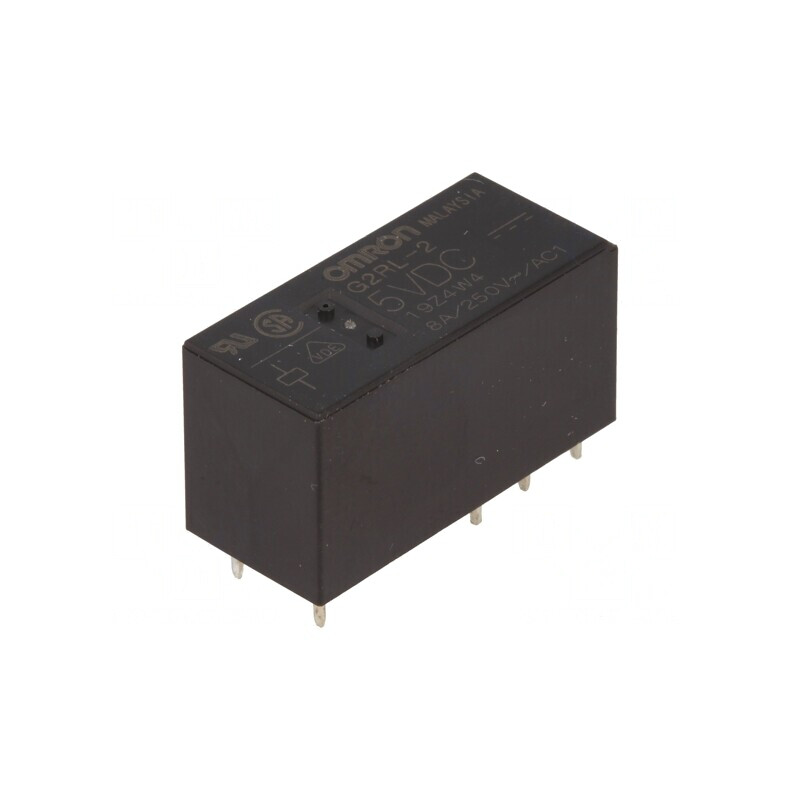 Releu electromagnetic DPDT 5VDC 8A | Electronic-mag.ro | Componente Electronice