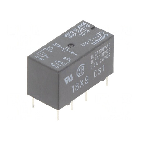 Releu Electromagnetic DPDT 9V DC 2A | Electronic-mag.ro | Componente Electronice