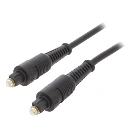 Cablu Toslink Negru 2m 5mm | Electronic-mag.ro | Componente Electronice