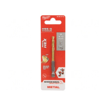 Burghiu metal 5mm HSS-G oțel rapid | Electronic-mag.ro | Componente Electronice