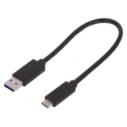 Cablu USB 3.0 USB A la USB C 0,25m | Electronic-mag.ro | Componente Electronice
