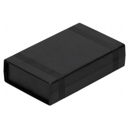Carcasă ABS Neagră cu Panou 92x147x36mm | Electronic-mag.ro | Componente Electronice