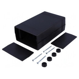 Carcasă ABS Neagră 92x147x50mm | Electronic-mag.ro | Componente Electronice